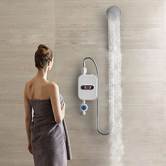Electric Water Heater with Digital Display for Shower