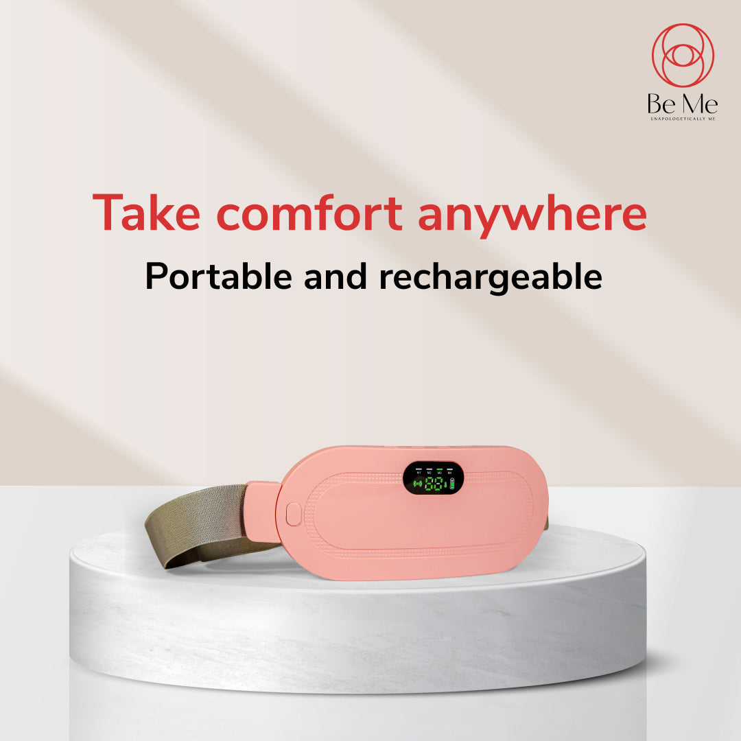 Period Heating Pad for Cramp relief with 3 Heat Levels and 4 Massage Modes