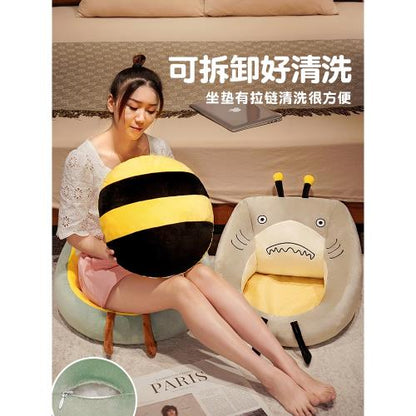 Cartoon Animal Solid Cushion Cotton Soft Pack Office 45x30cm