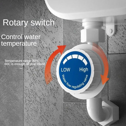 Electric Water Heater with Digital Display for Shower