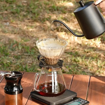 V60 Pour Over Coffee Maker Set of 9 pieces for camping