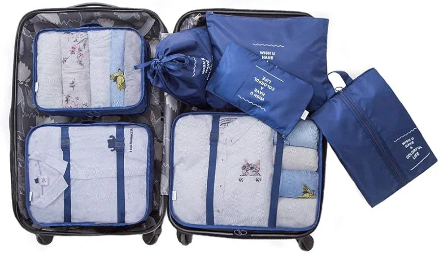 7 Set Packing Cubes for Suitcases, Travel Essentials for Carry on