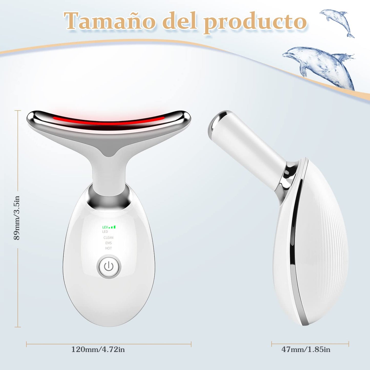 Electric Face and Neck Massager & Glamour Retinol Eye Serum Firming Collagen Anti-Aging Moisturizing