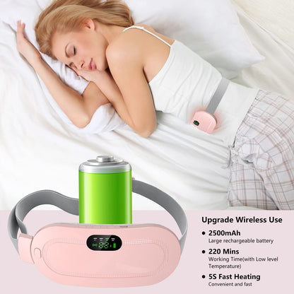 Period Heating Pad for Cramp relief with 3 Heat Levels and 4 Massage Modes