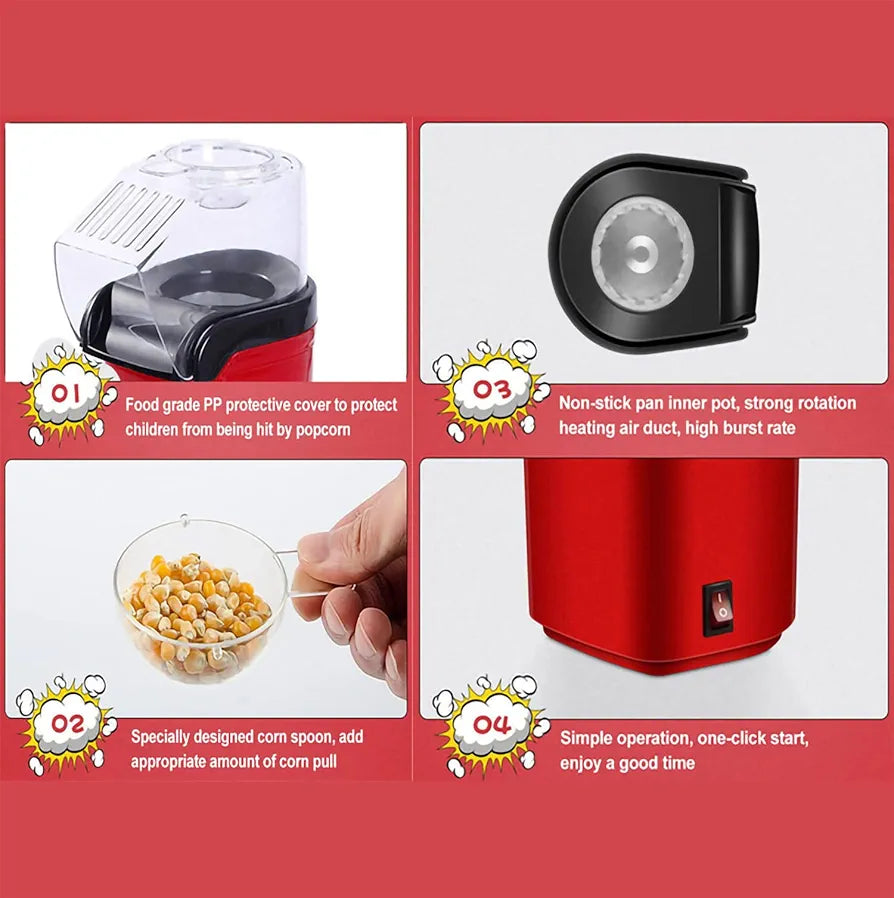 Popcorn Machine Hot Air Popcorn Maker