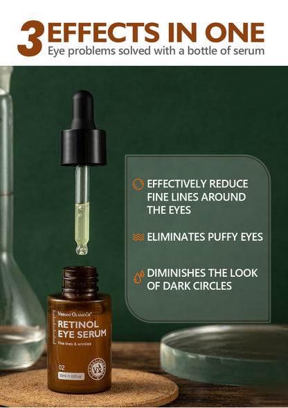Electric Face and Neck Massager & Glamour Retinol Eye Serum Firming Collagen Anti-Aging Moisturizing