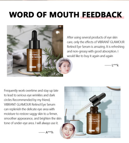 Electric Face and Neck Massager & Glamour Retinol Eye Serum Firming Collagen Anti-Aging Moisturizing