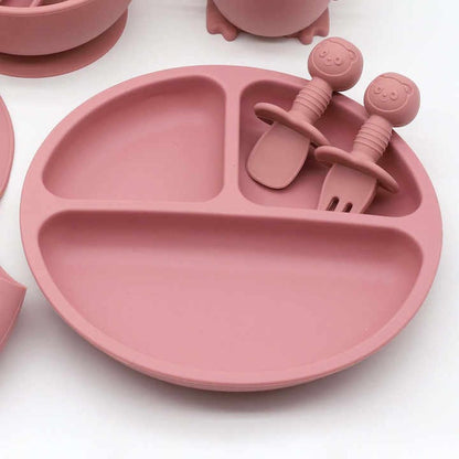 8 Pack Silicone Baby Feeding Set