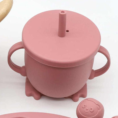 8 Pack Silicone Baby Feeding Set