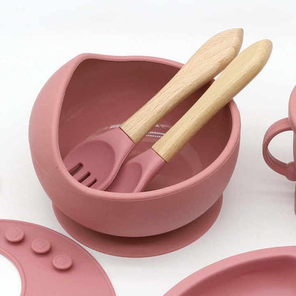 8 Pack Silicone Baby Feeding Set