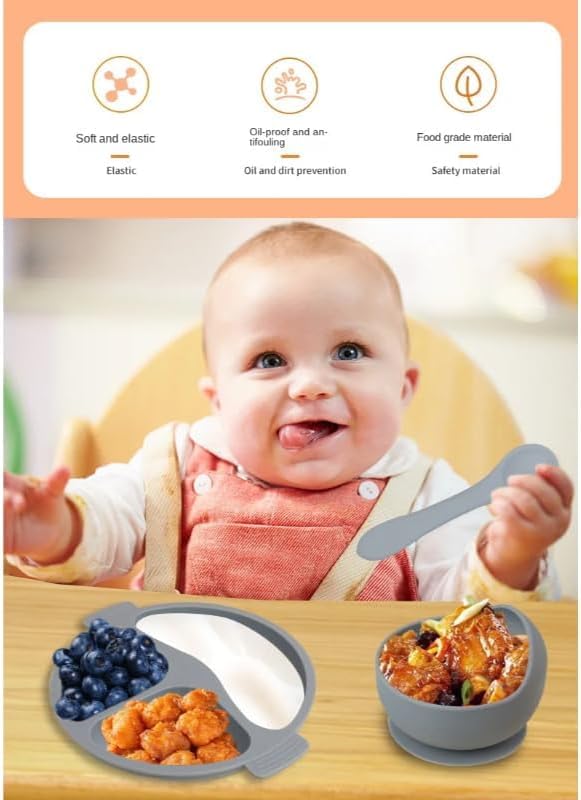 8 Pack Silicone Baby Feeding Set