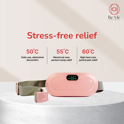 Period Heating Pad for Cramp relief with 3 Heat Levels and 4 Massage Modes